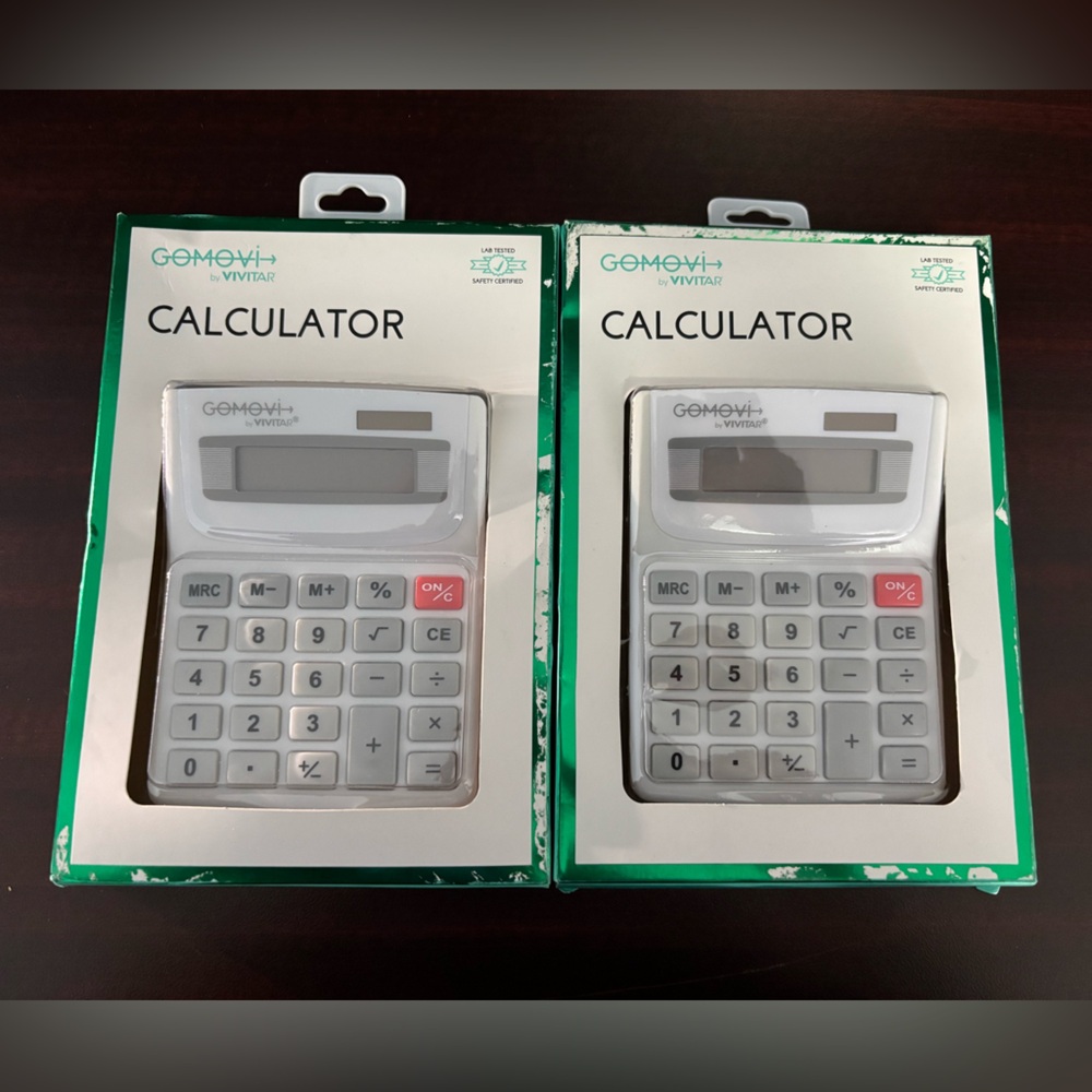White Calculator 2 pack